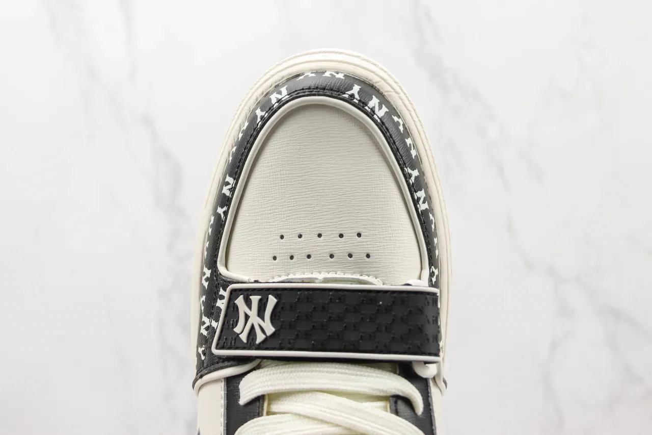 New Era Black White Low-Top Platform Sole Lifestyle Sneakers 6