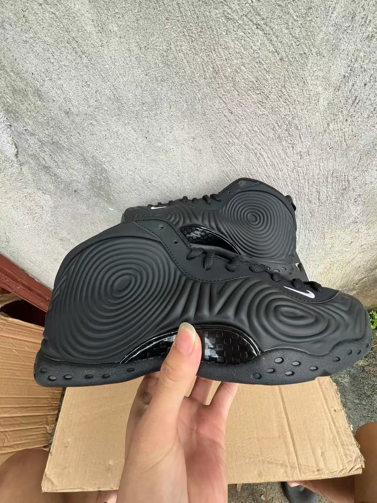 Nike Air Foamposite One Black Basketball Shoes 7