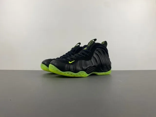Nike Air Foamposite One Black Neon Green Basketball Shoes 13