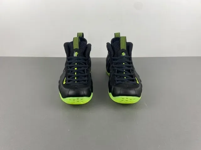 Nike Air Foamposite One Black Neon Green Basketball Shoes 14