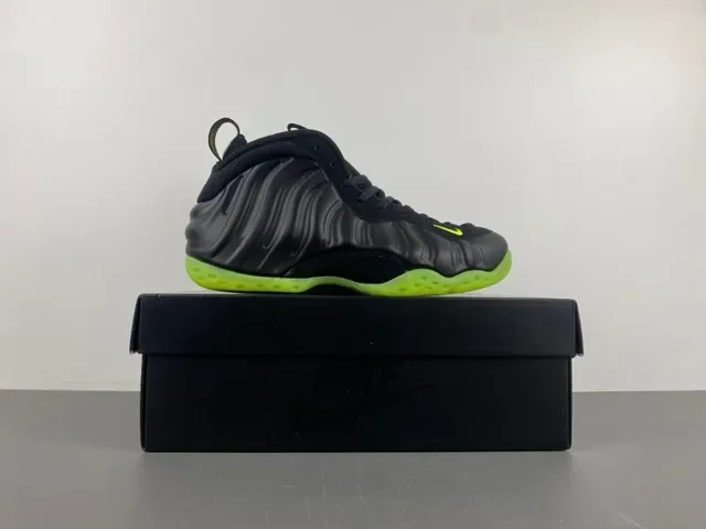 Nike Air Foamposite One Black Neon Green Basketball Shoes 18