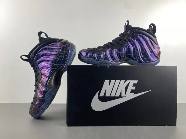 Nike Air Foamposite One Iridescent Purple Blue Basketball Shoes 15