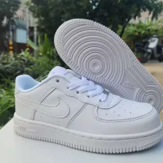 Nike Air Force 1 All-White Lifestyle Sneakers