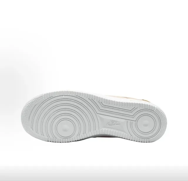 Nike Air Force 1 Beige and White Lifestyle Sneakers 2