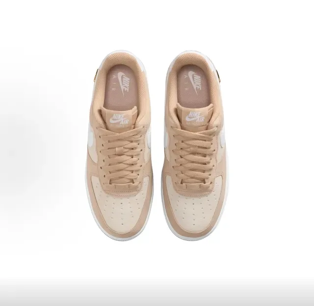 Nike Air Force 1 Beige and White Lifestyle Sneakers 4
