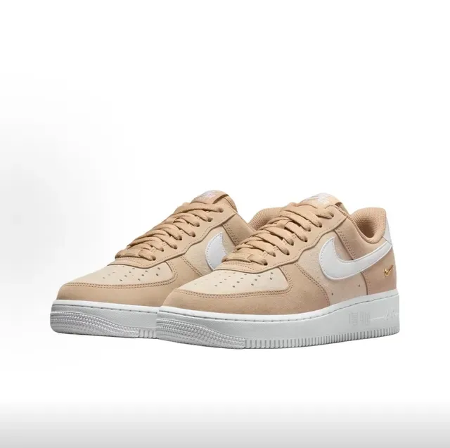Nike Air Force 1 Beige and White Lifestyle Sneakers 5