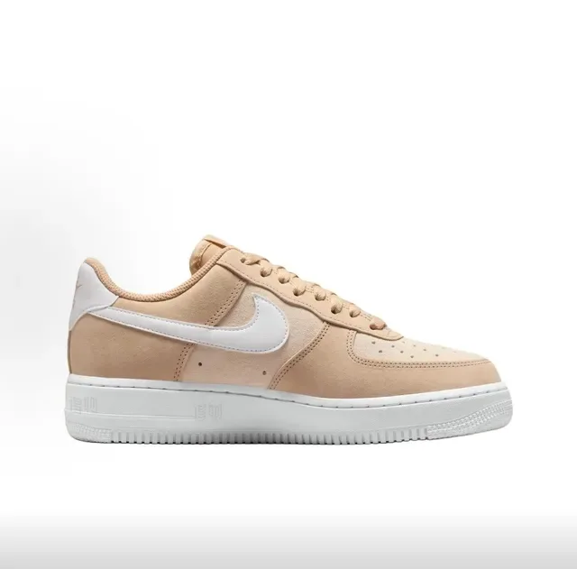 Nike Air Force 1 Beige and White Lifestyle Sneakers 6
