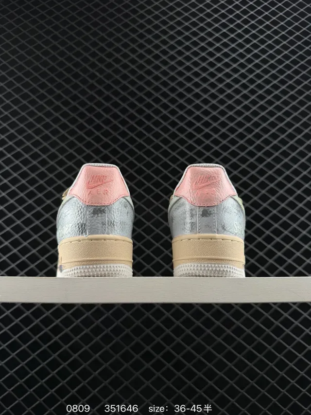 Nike Air Force 1 Distressed Multicolor Wash Lifestyle Sneakers 3