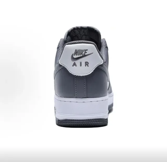 Nike Air Force 1 Gray and White Lifestyle Sneakers 4
