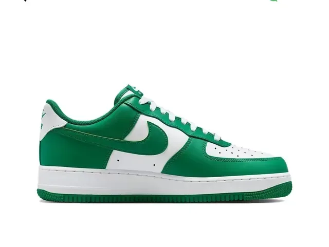 Nike Air Force 1 Green and White Lifestyle Sneakers 6