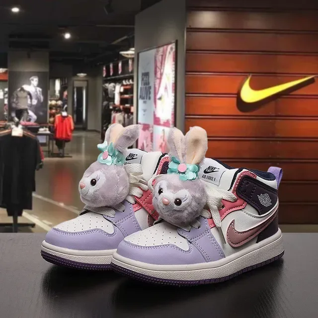 Nike Air Force 1 Kids Lavender Pink Purple Lifestyle Sneakers 11