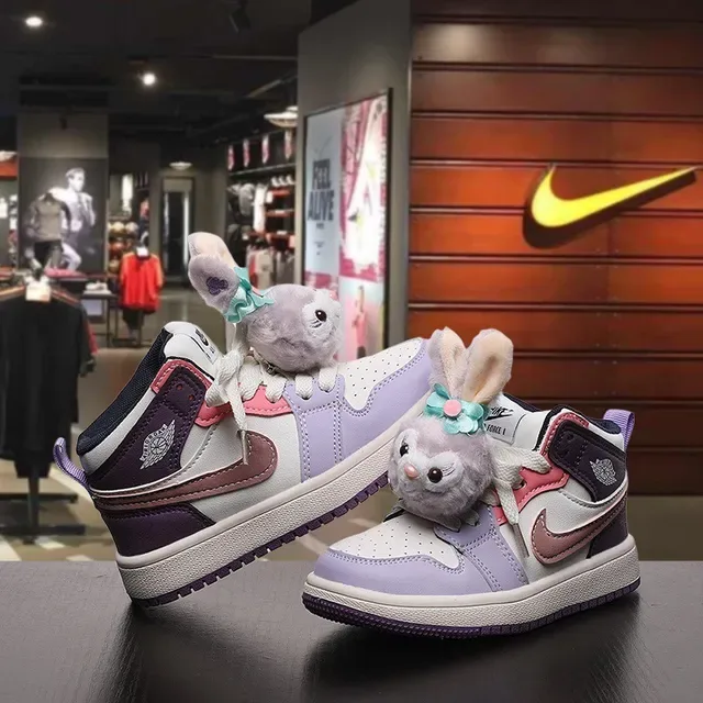 Nike Air Force 1 Kids Lavender Pink Purple Lifestyle Sneakers 12
