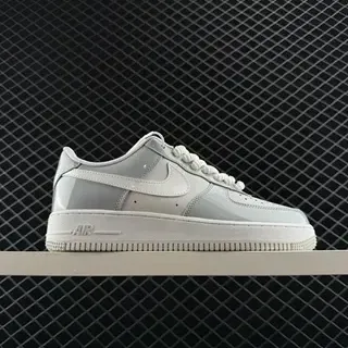 Nike Air Force 1 Low ग्रे पेटेंट सफेद लाइफस्टाइल स्नीकर