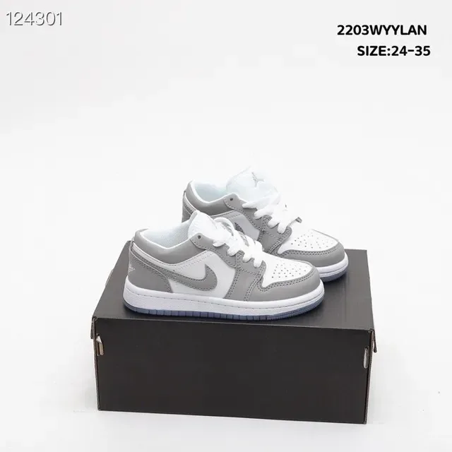 Nike Air Force 1 Low White Black Light Blue Lifestyle Sneakers 7