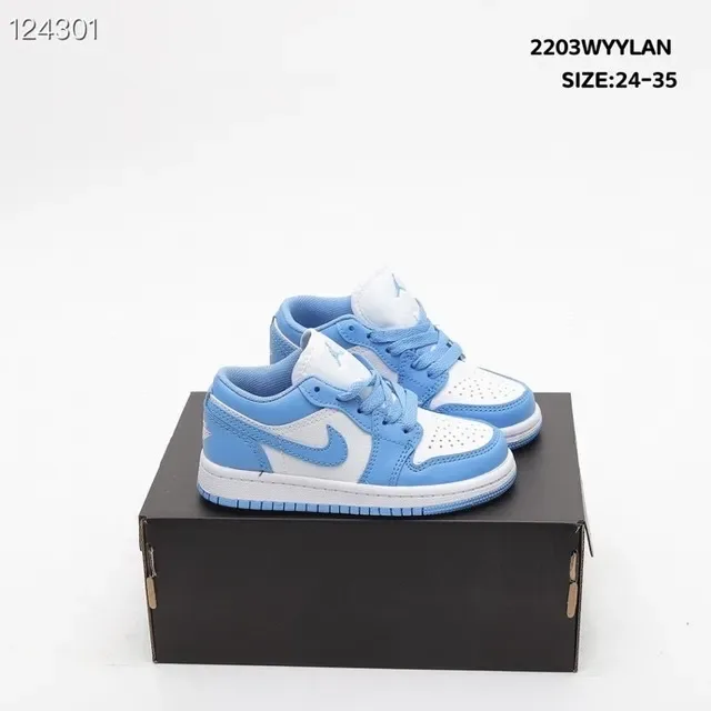 Nike Air Force 1 Low White Black Light Blue Lifestyle Sneakers 12