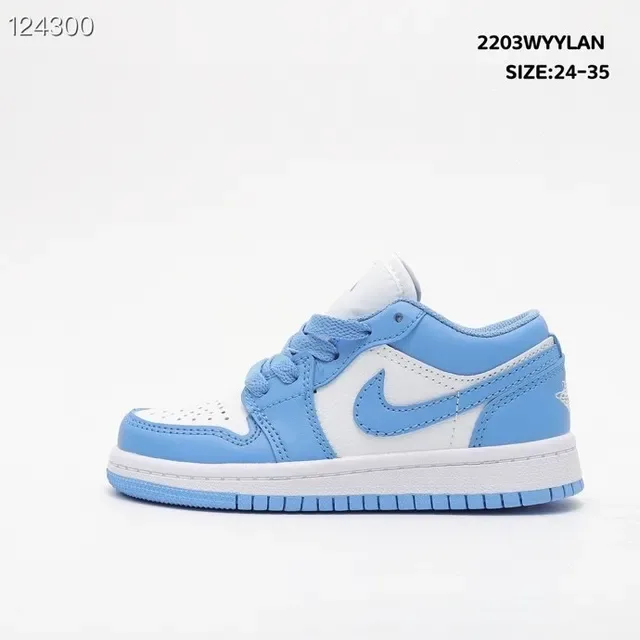 Nike Air Force 1 Low White Black Light Blue Lifestyle Sneakers 21