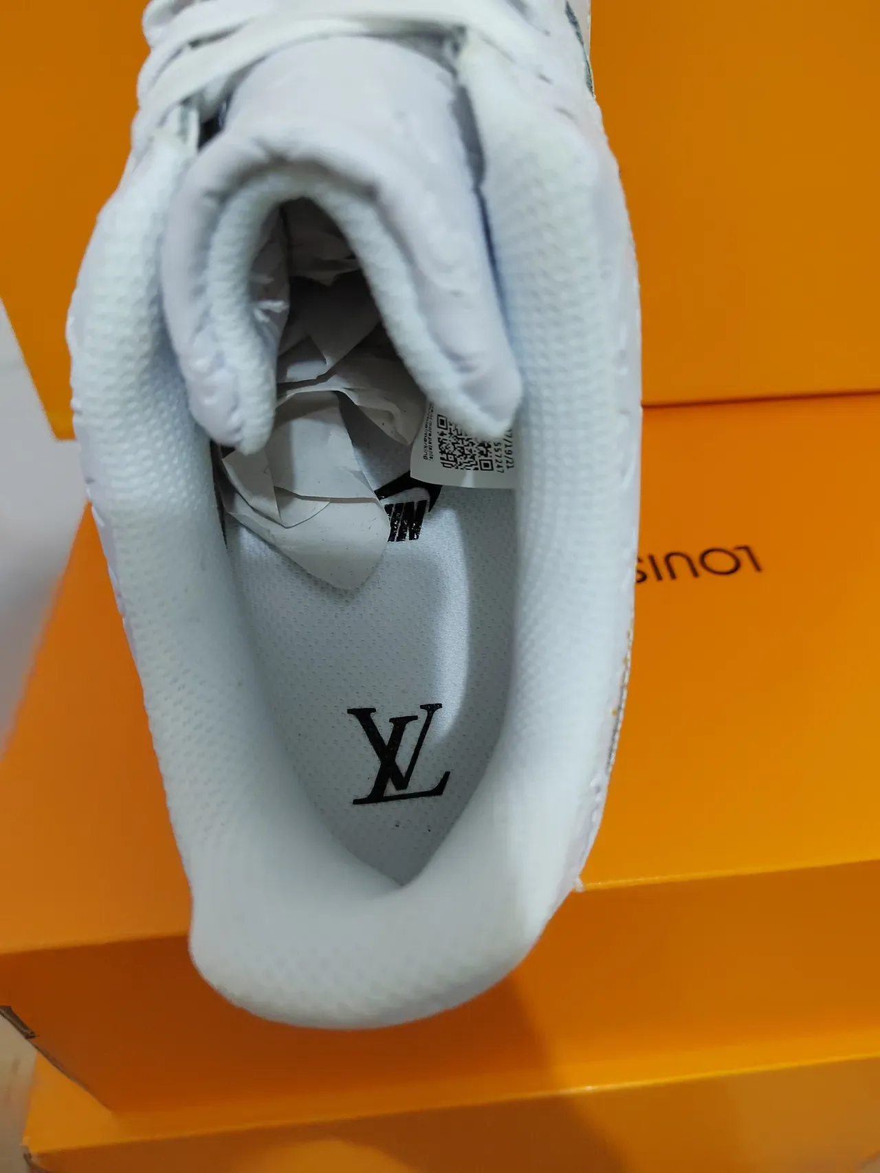 Nike Air Force 1 Monogram Embossed All-White Lifestyle Sneakers 5