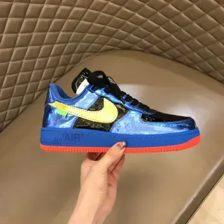 Nike Air Force 1 बहुरंगी इंद्रधनुषी पेटेंट लाइफस्टाइल स्नीकर