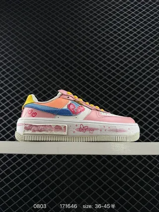 Nike Air Force 1 Multicolor Pixel-Art Graphic Lifestyle Sneakers 1