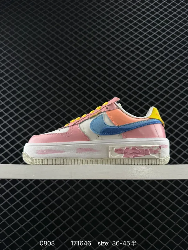 Nike Air Force 1 Multicolor Pixel-Art Graphic Lifestyle Sneakers 4
