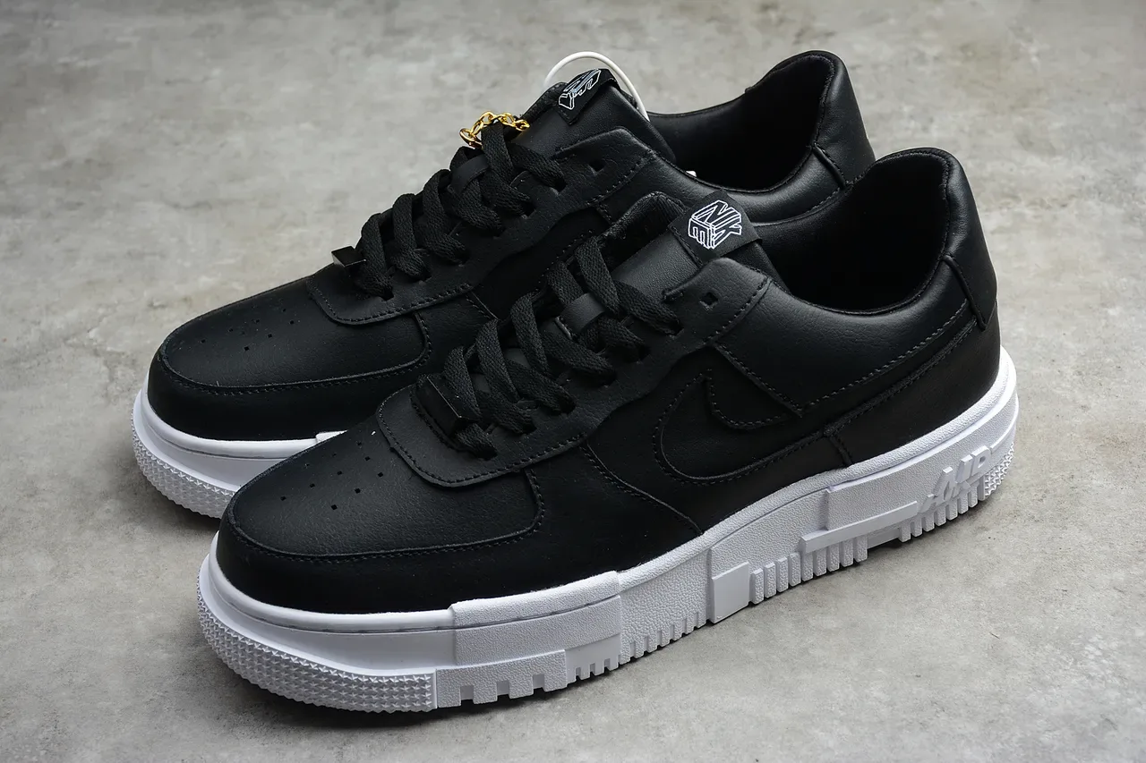 Nike Air Force 1 Pixel Black White Lifestyle Sneakers 13