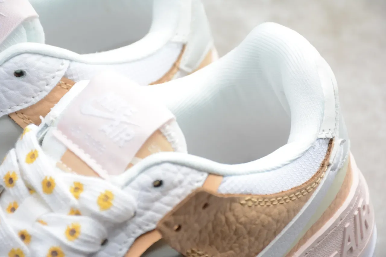 Nike Air Force 1 Platform Pastel Multi-Material Lifestyle Sneakers 7