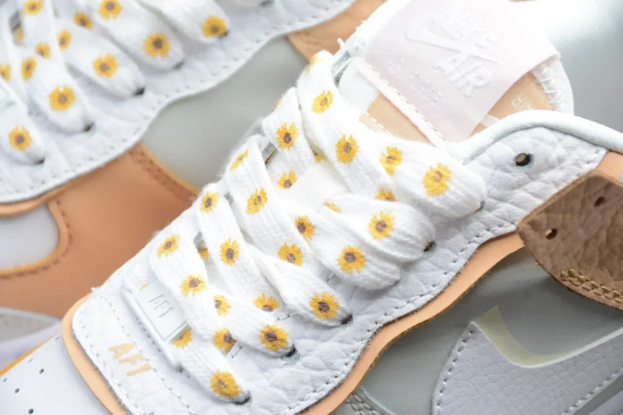 Nike Air Force 1 Platform Pastel Multi-Material Lifestyle Sneakers 8