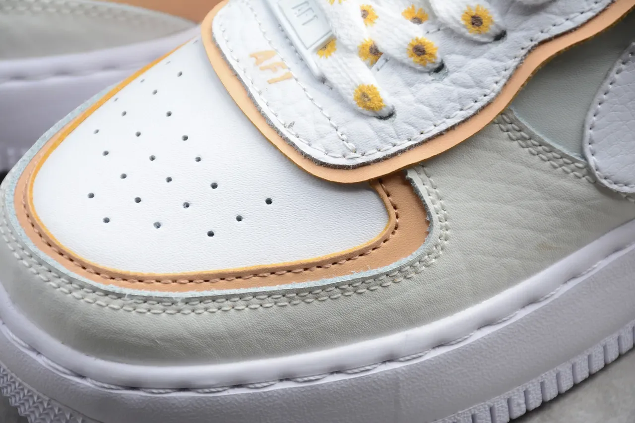 Nike Air Force 1 Platform Pastel Multi-Material Lifestyle Sneakers 9