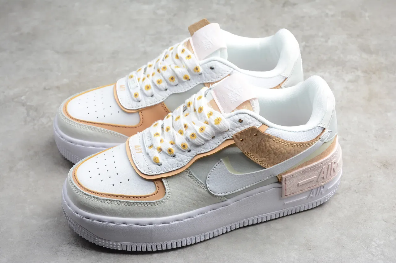 Nike Air Force 1 Platform Pastel Multi-Material Lifestyle Sneakers 10
