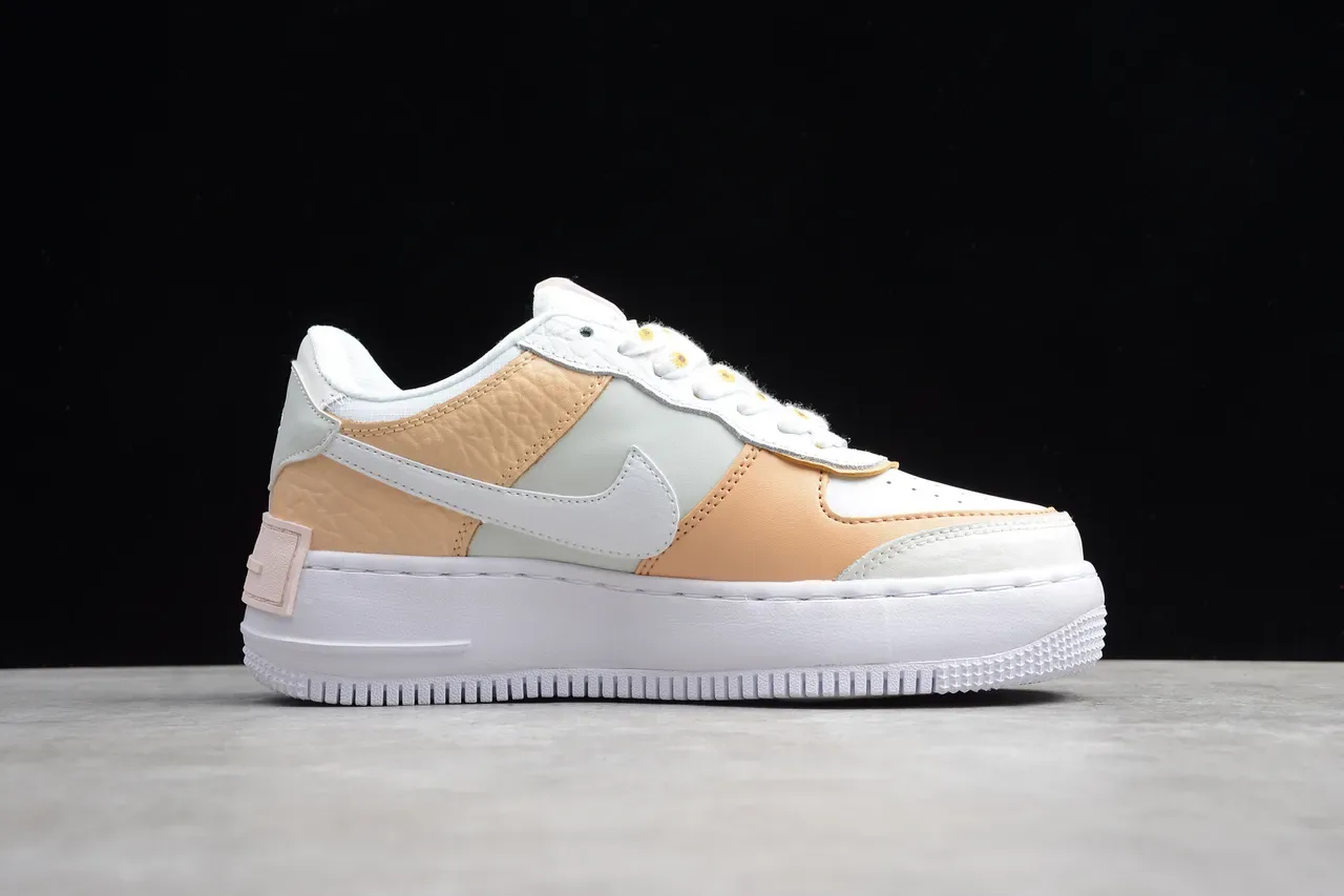 Nike Air Force 1 Platform Pastel Multi-Material Lifestyle Sneakers 14