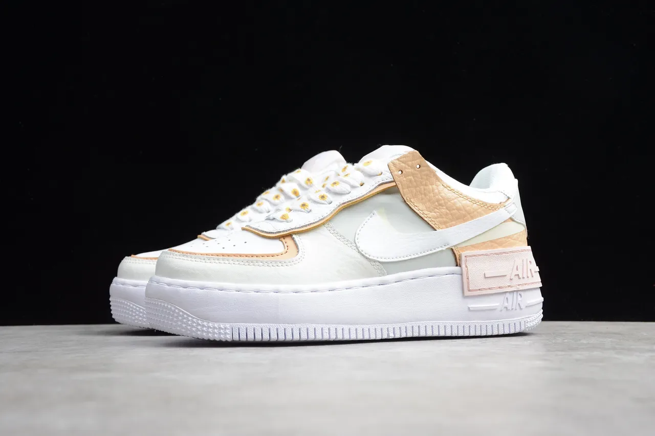 Nike Air Force 1 Platform Pastel Multi-Material Lifestyle Sneakers 15