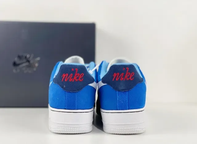 Nike Air Force 1 Royal Blue White Lifestyle Sneakers 3