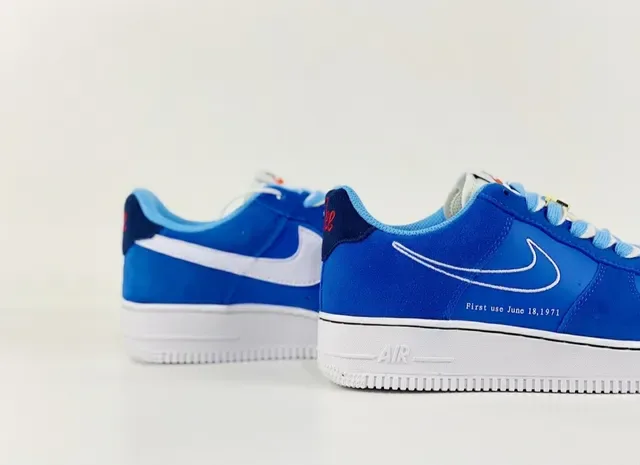 Nike Air Force 1 Royal Blue White Lifestyle Sneakers 5
