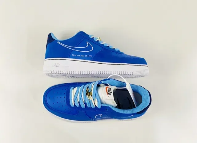 Nike Air Force 1 Royal Blue White Lifestyle Sneakers 7