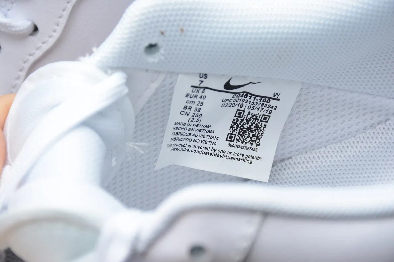 Nike Air Force 1 White Black Lifestyle Sneakers 7