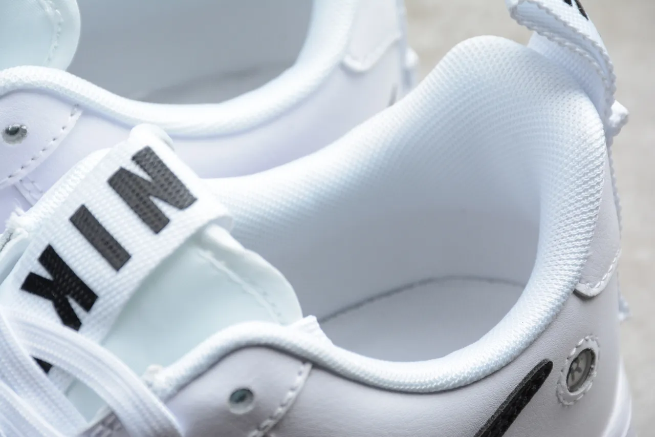 Nike Air Force 1 White Black Lifestyle Sneakers 8
