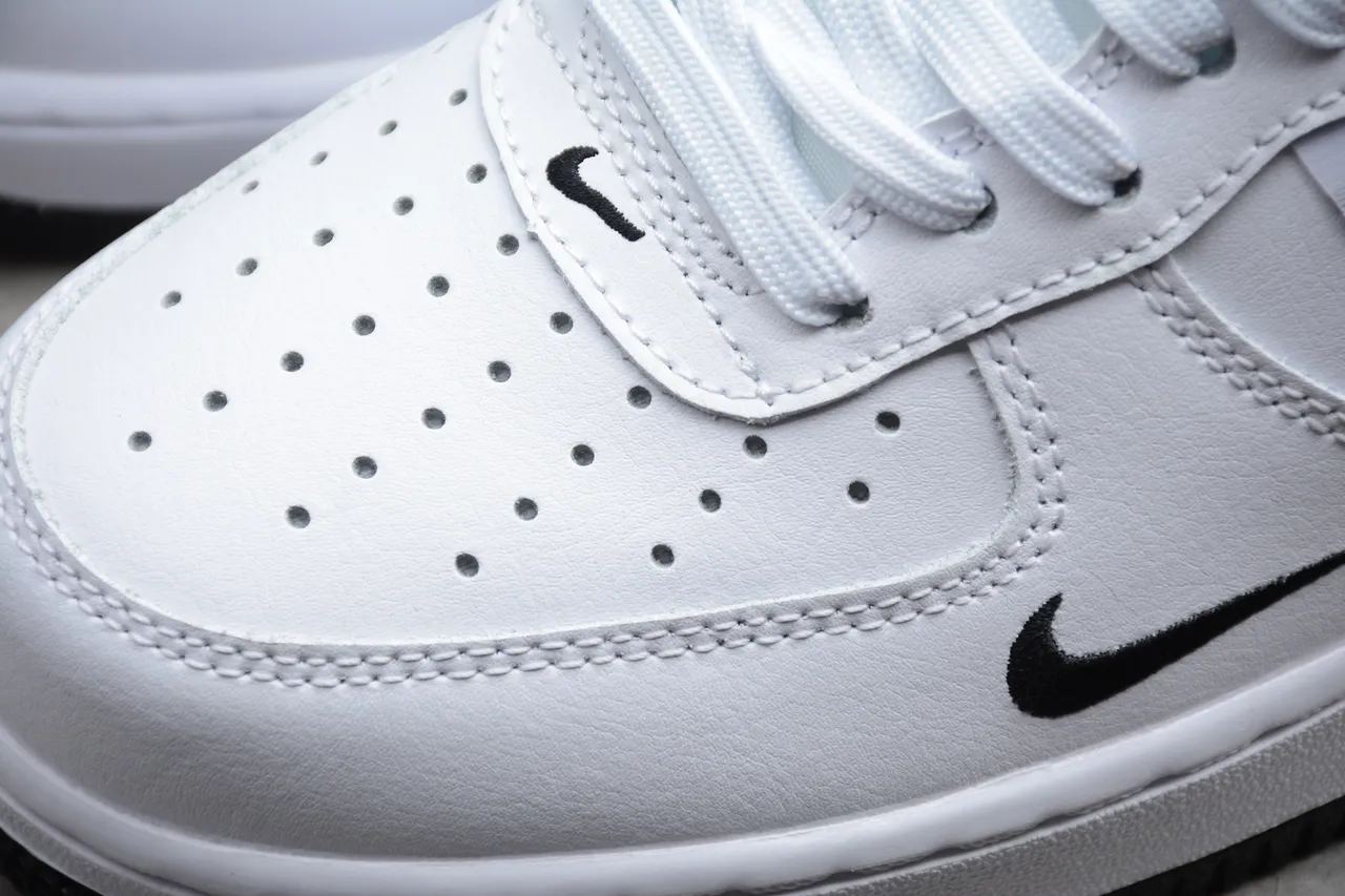 Nike Air Force 1 White Black Lifestyle Sneakers 10