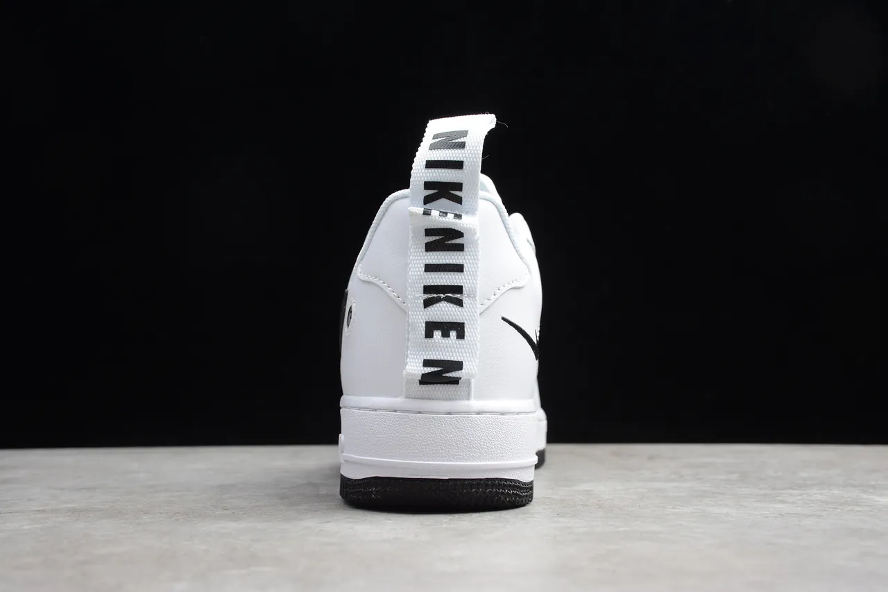 Nike Air Force 1 White Black Lifestyle Sneakers 12
