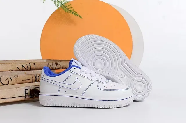 Nike Air Force 1 Branco Azul Rosa Tênis Lifestyle 8