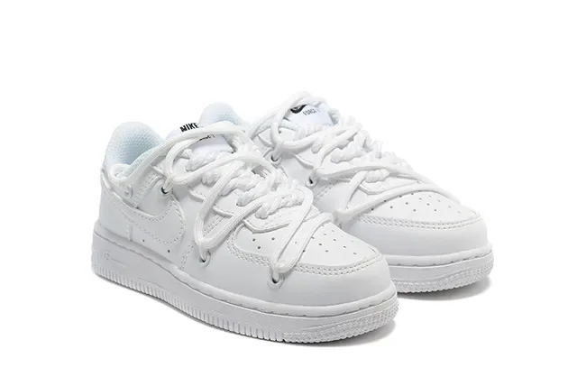 Nike Air Force 1 Branco Azul Rosa Tênis Lifestyle 12