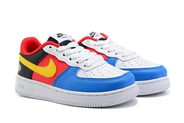Nike Air Force 1 Branco Azul Rosa Tênis Lifestyle 24