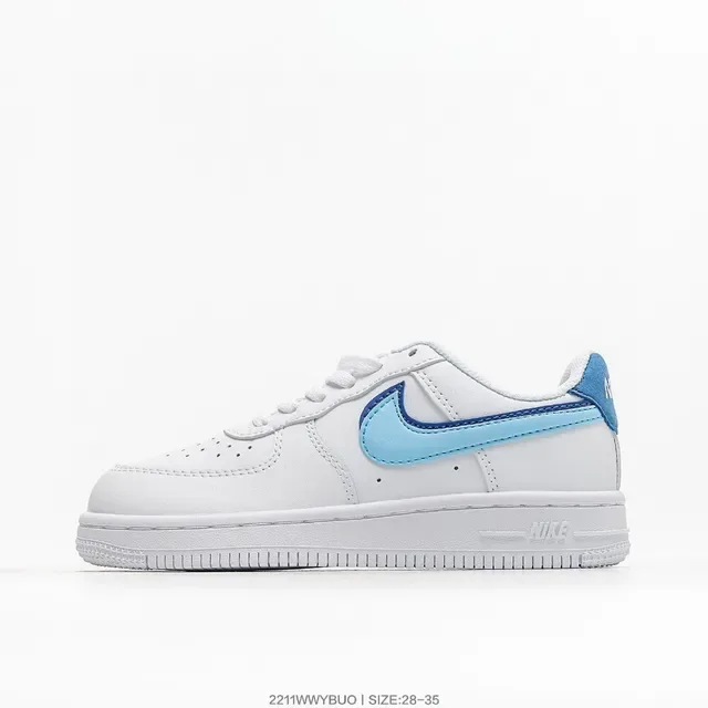 Nike Air Force 1 White Multicolor Accent Lifestyle Sneakers 6
