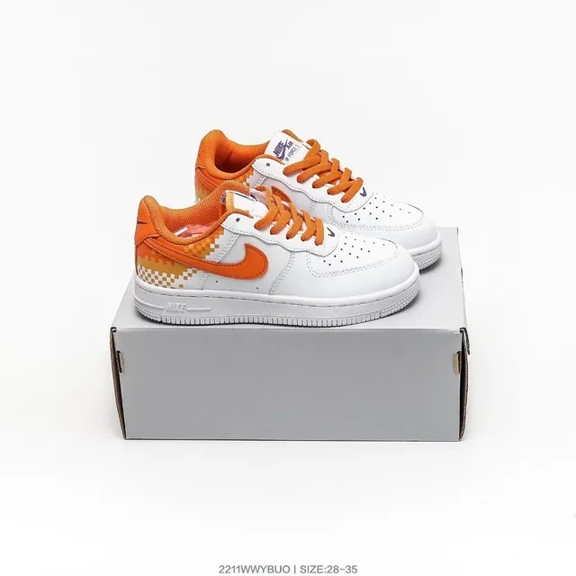 Nike Air Force 1 White Multicolor Accent Lifestyle Sneakers 24
