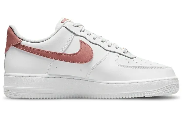 Nike Air Force 1 White Pink Gold Lifestyle Sneakers 6