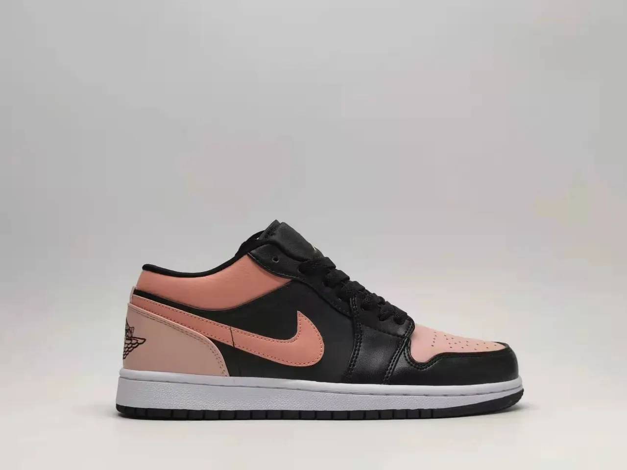 Nike Air Jordan 1 Low Black Peach Lifestyle Sneakers 6