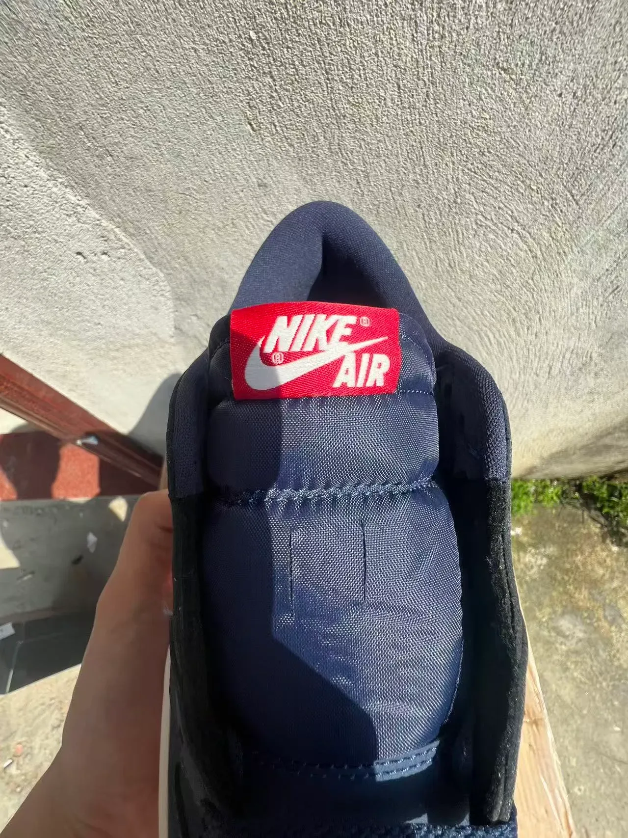 Nike Air Jordan 1 Low Navy White Red Lifestyle Sneakers 4