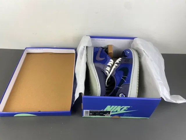 Nike Air Jordan 1 Low Patchwork Blue Purple Lifestyle Sneakers 13