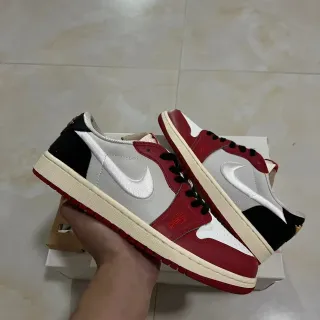 Nike Air Jordan 1 Low Red White Black Lifestyle Sneakers