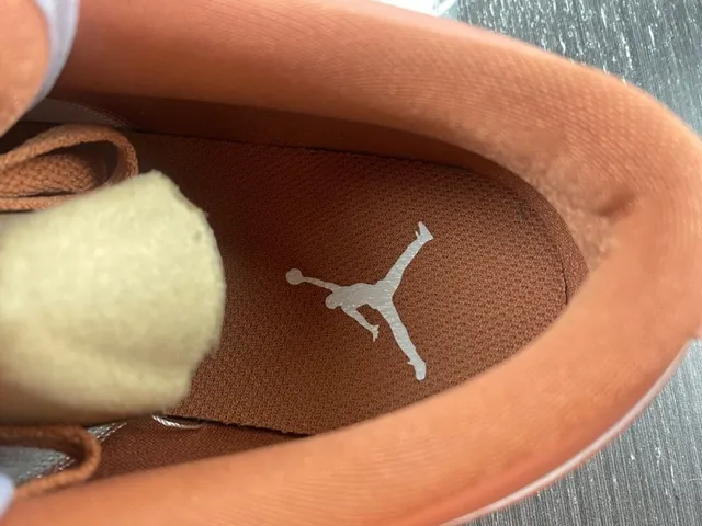 Nike Air Jordan 1 Low Rose Brown and White Lifestyle Sneakers 11