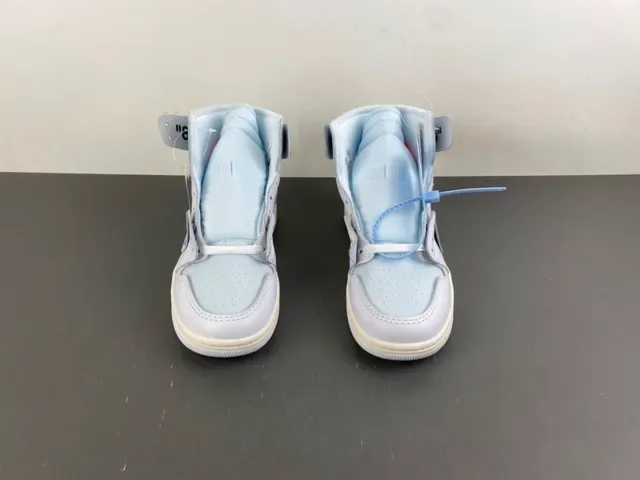 Nike Air Jordan 1 Off-White The Ten Chaussures de basketball gris clair 10